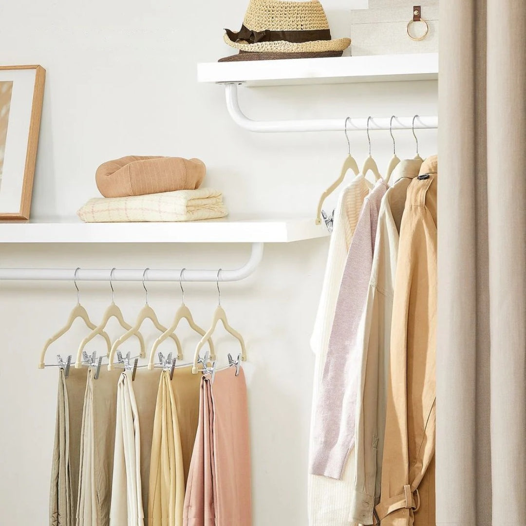 Velvet Pants Hangers With Adjustable Clips Set – product view 20 | Ridgefield Furniture