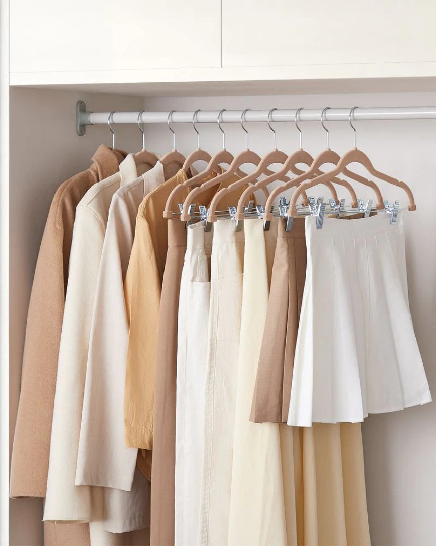 Velvet Pants Hangers With Adjustable Clips Set – product view 26 | Ridgefield Furniture