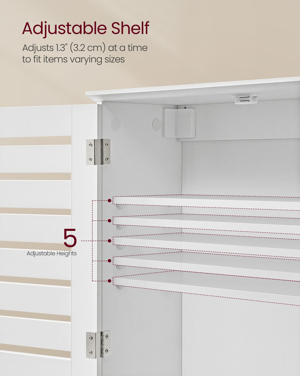 Wall-Mounted Bathroom Storage Cabinet - product photo 05