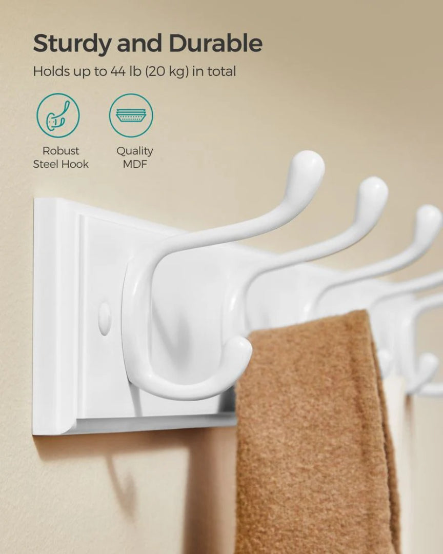 Wall Mounted Coat Rack With 10 Hooks – product view 4 | Ridgefield Furniture