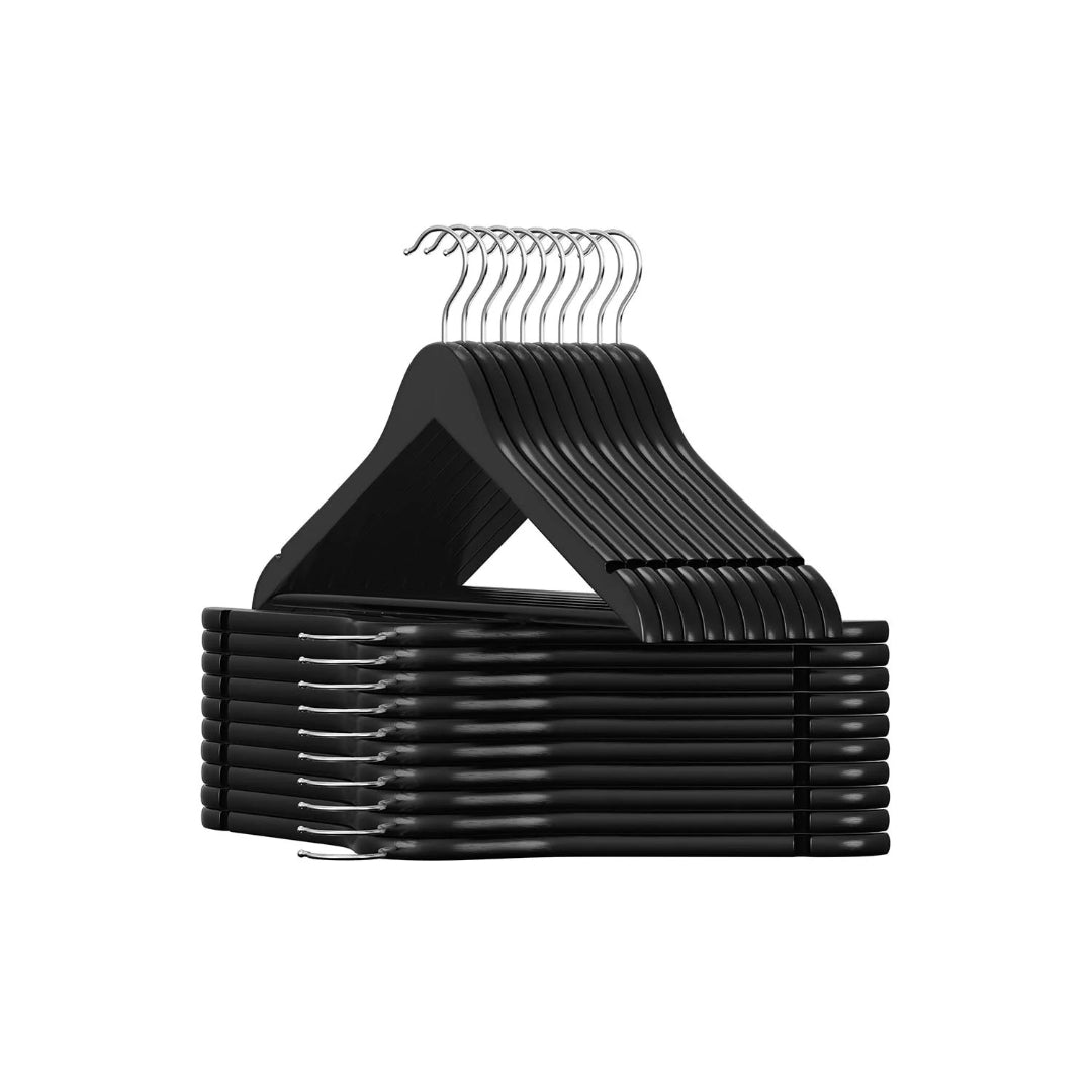 Wood Coat Hangers 20 Pack With Shoulder Notches – product view 1 | Ridgefield Furniture