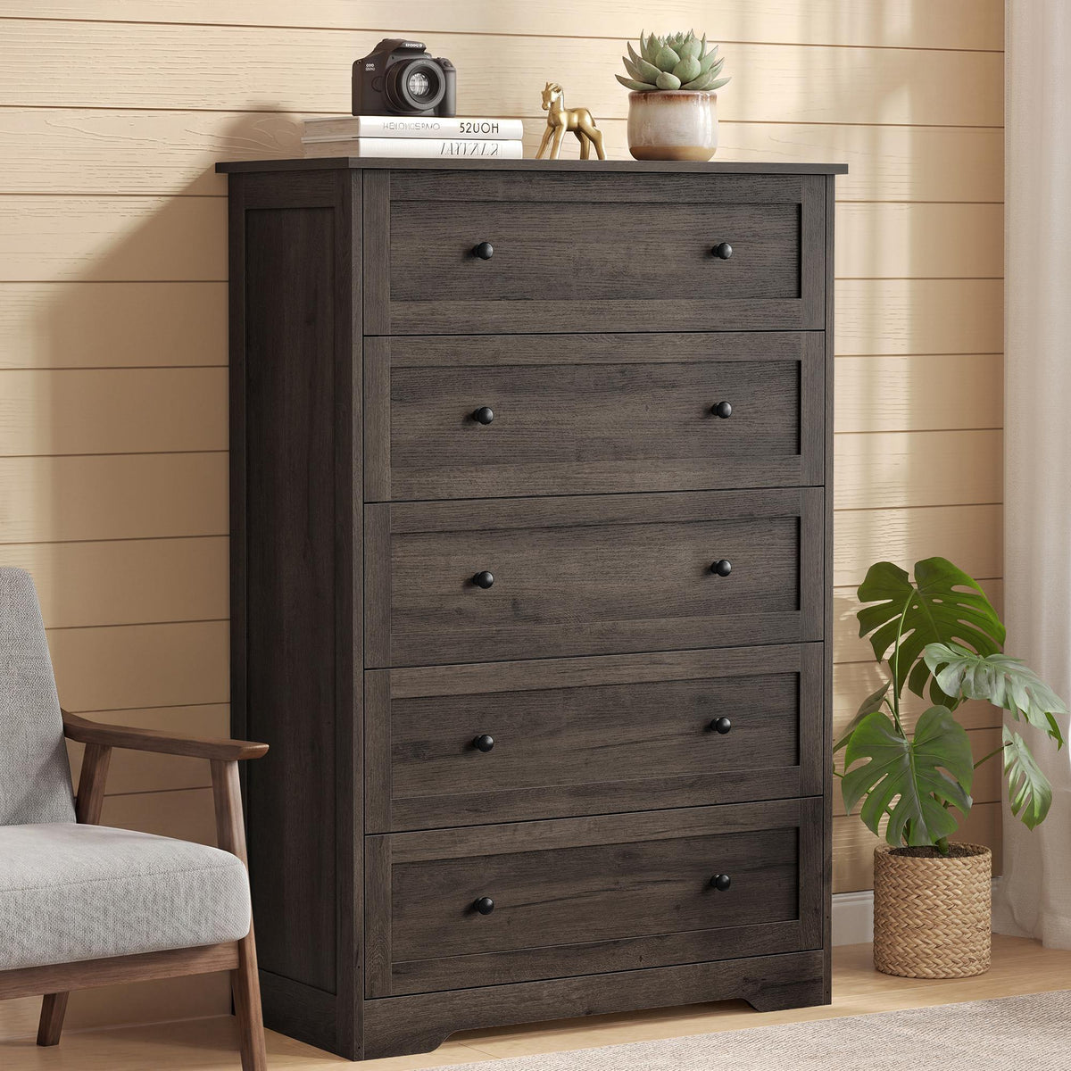 Wood Dresser With Spacious Drawer Storage - ULTS653TA01S